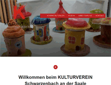 Tablet Screenshot of kulturverein.schwarzenbach-saale.de